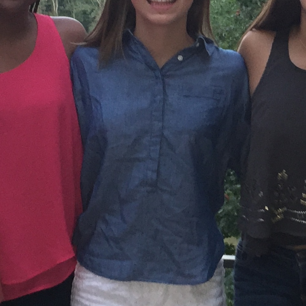 Casual Denim Blouse